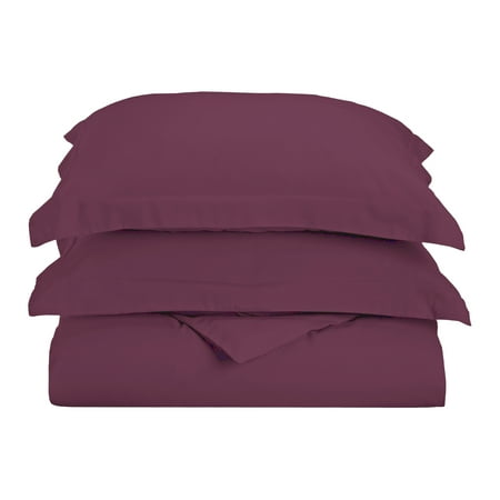 Impressions Westfall Solid Microfiber Duvet Cover Set