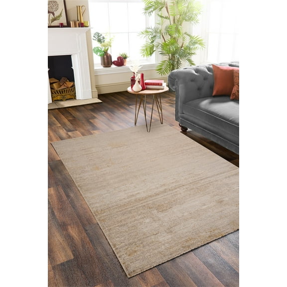Impressive Collection 5'3" x 7'6"  Modern Beige, Cream & Brown Rug for Living Room and Bedroom (160x230 cm)