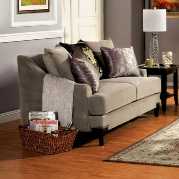 Impressive Loveseat In Cocoa Brown
