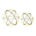 Impressive Metal Golden Decor Set Of 2