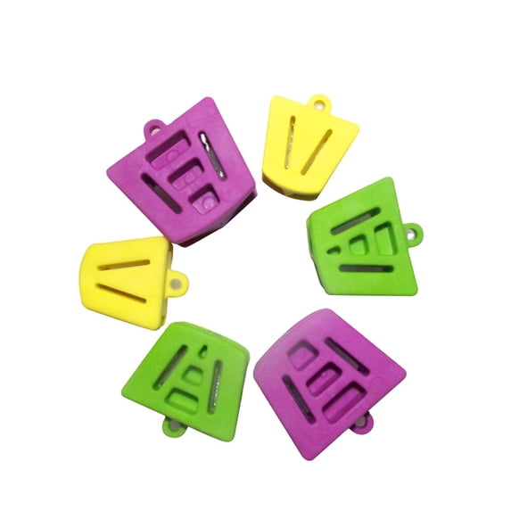 Mouth Props Dental Silicone Bite Blocks, Bag of 6 (Assorted)