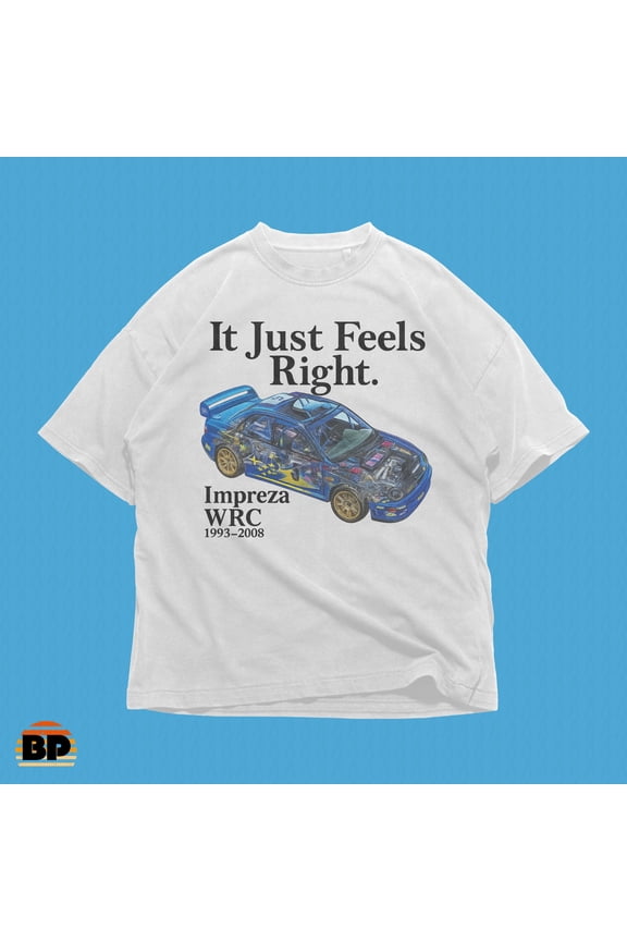 Impreza WRC Rally Car Tee - Subaru JDM Graphic, Vintage 90s Racing Streetwear Oversized Unisex T-Shirt, Car Lover Tee, Graphic Tee