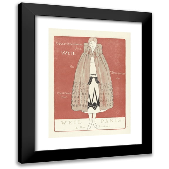 Imprimerie Studium 19x24 Black Modern Framed Museum Art Print Titled - Advertisement Weil Paris (1920)