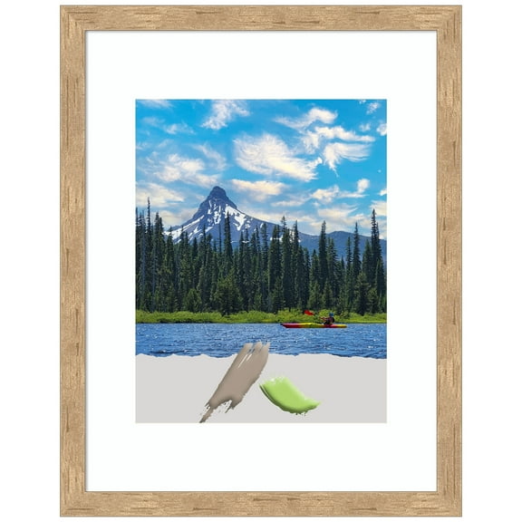 Imprint Light Bronze Wood Picture Frame, Photo Frame, Art Frame