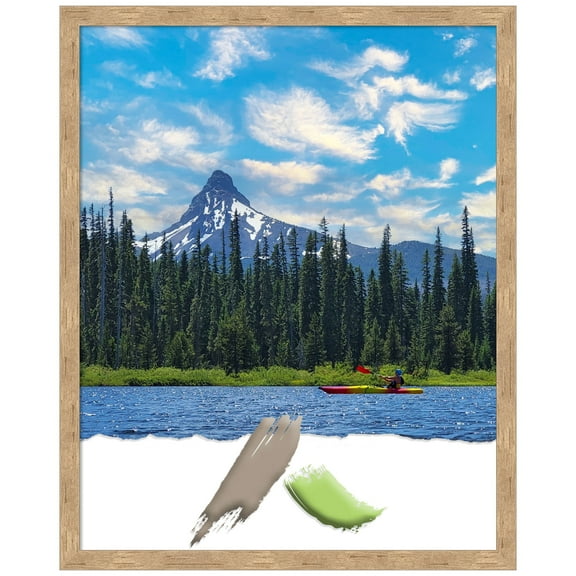 Imprint Light Bronze Wood Picture Frame, Photo Frame, Art Frame