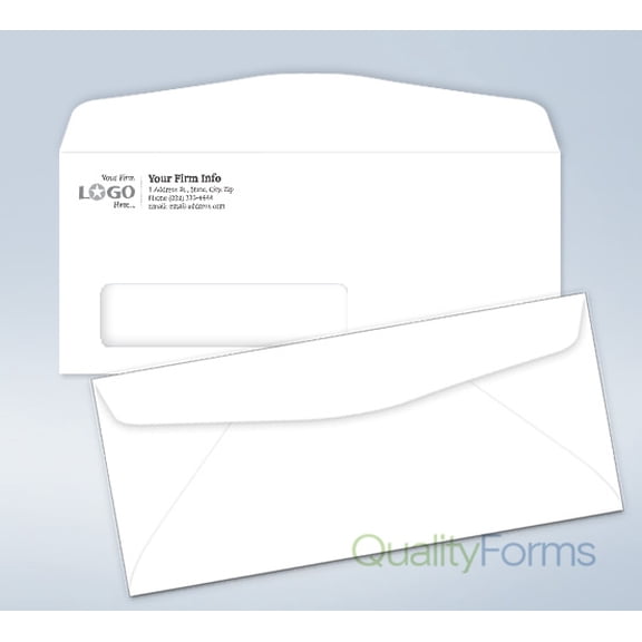Imprinted Envelope,w/window, # 10,4 1/8 x 9 1/2