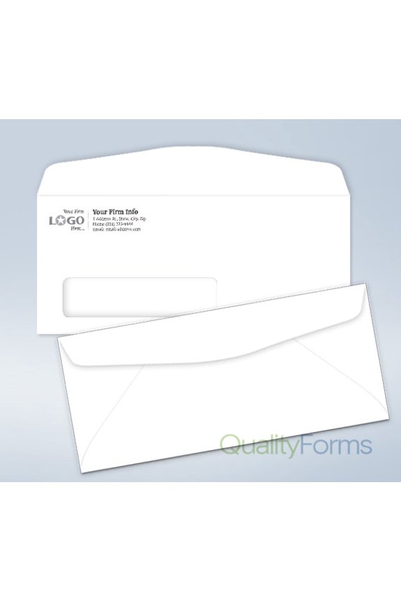 Imprinted Envelope,w/window, # 10,4 1/8 x 9 1/2