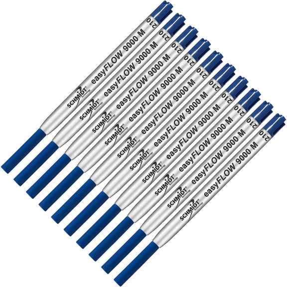 Imprinted Schmidt easyFLOW9000 Ballpoint Refill- Blue Ink, Medium Tip 1.0mm - Pack of 10