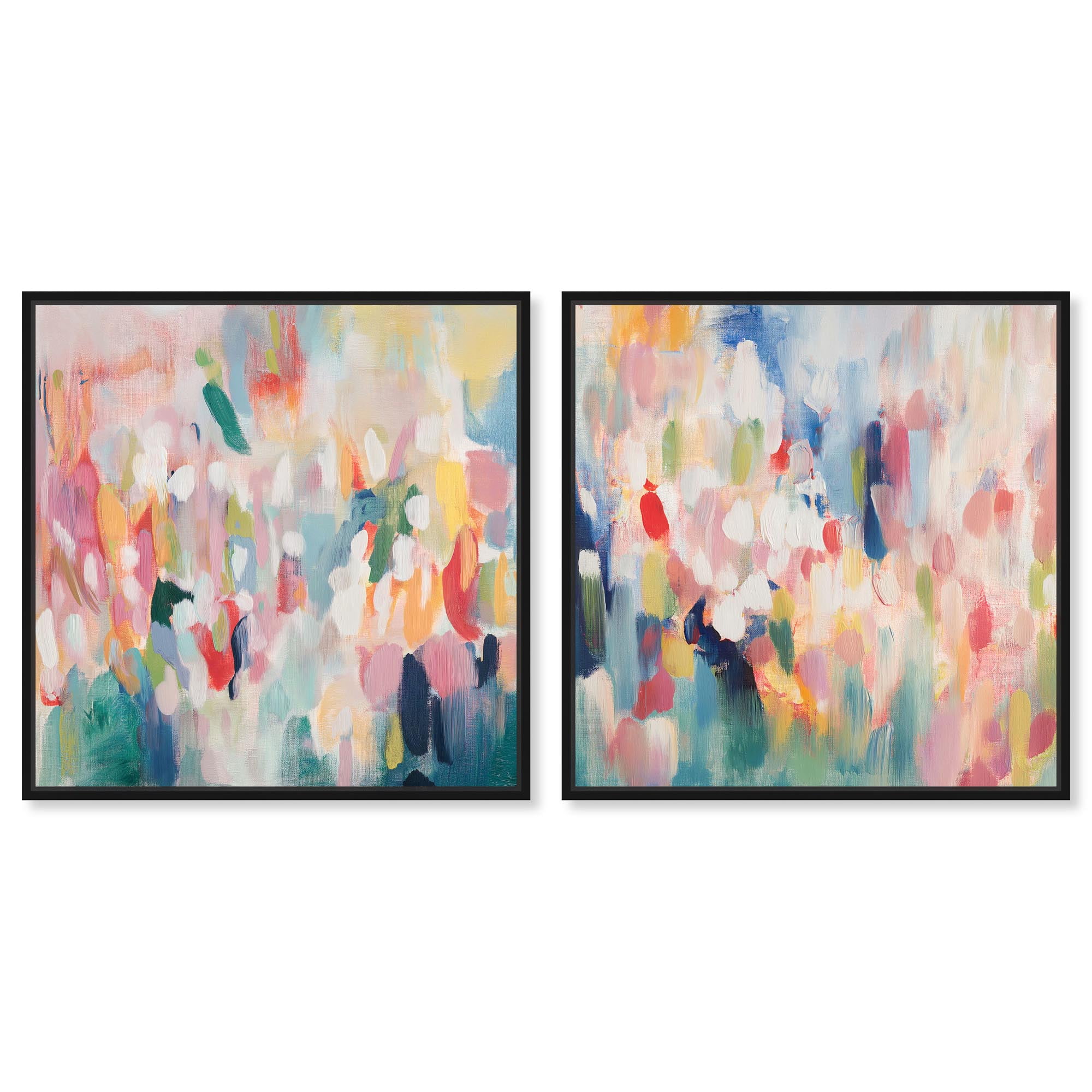 Imprints Set Canvas Set of 2 Dopamine Decor Art by Art Remedy, Black ...