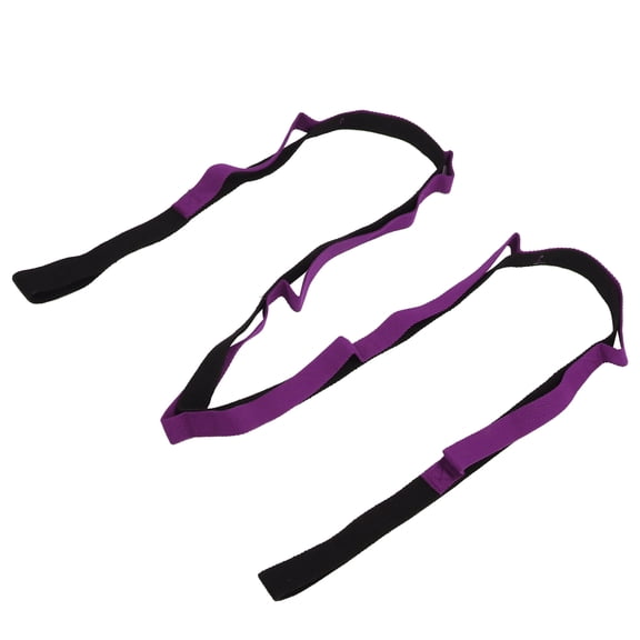 Improve Flexibility with Portable Stretch Out Bands, Multigrip Stretch Strap for Safe Stretching Exercises, Durable Multi-Loop Strap for Physical Therapy, Yoga, Fitness, Dance (9'