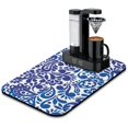 thumbnail image 1 of Improve Kitchen Routine 19.5x12in Coffee Drying Mat Quick Drying Diatom Mud, Charming Flower Pattern Coffee Mat Ideal Draining Pad for Dishes, 1 of 7