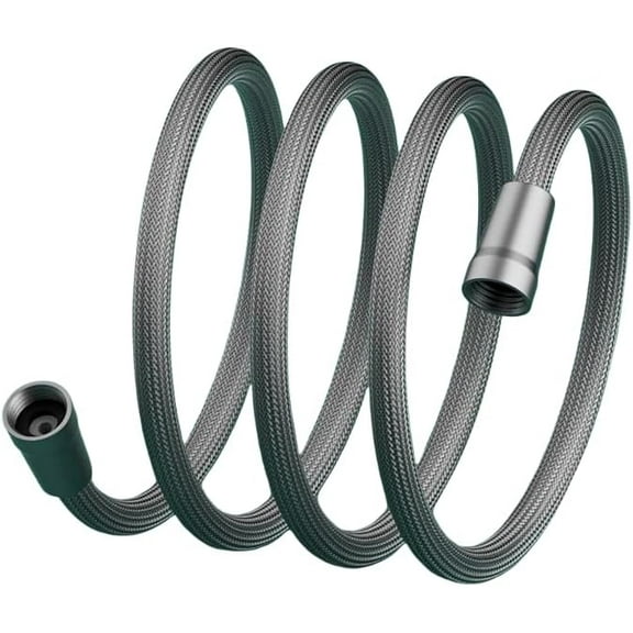 Improved Explosion-Proof Braided Shower Hose  No More Leaks or Bursts, High Pressure Shower Hose For Hand Held Shower Heads, Anti-Explosion Anti-Kink Leakproof, Durable and Flexible (Gray, 1.5m)