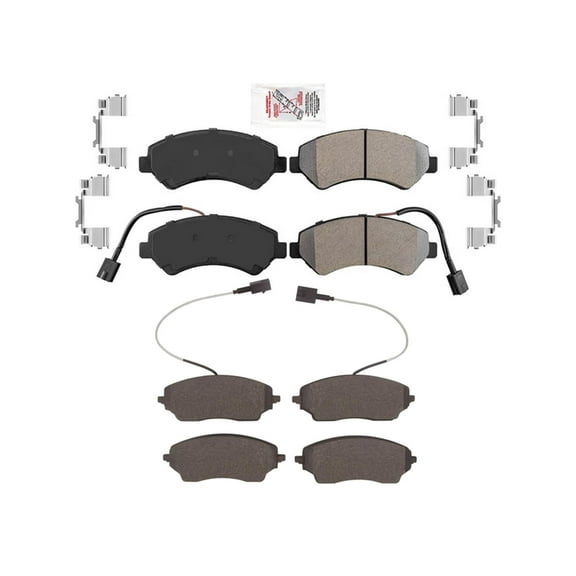 Improved F&R Semi Metallic Disc Brake Pads for Ram ProMaster Van 2022 2023