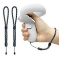 thumbnail image 1 of Improved Replacement Reflective Wrist Straps for Oculus Quest 2 Gen Controller, Sturdy Comfy Adjustable Hand Strap for Oculus, Easy Attach Black Resin Stopper for Oculus Controllers, 1 of 6