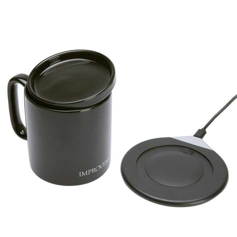 Improvements 2-in-1 Mug with Warmer and Phone Wireless Charger Open Box 