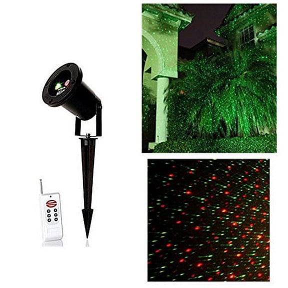Improvements Indoor/Outdoor All-Metal 3-in-1 Color Projection Light with Remote