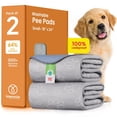 thumbnail image 1 of Improvia Washable Pet Pads for Dogs, Waterproof Reusable, 18 x 24 in, 2 Pack, 1 of 6