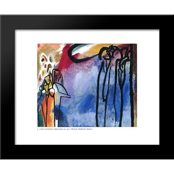 Improvisation 19 20x24 Framed Art Print by Wassily Kandinsky