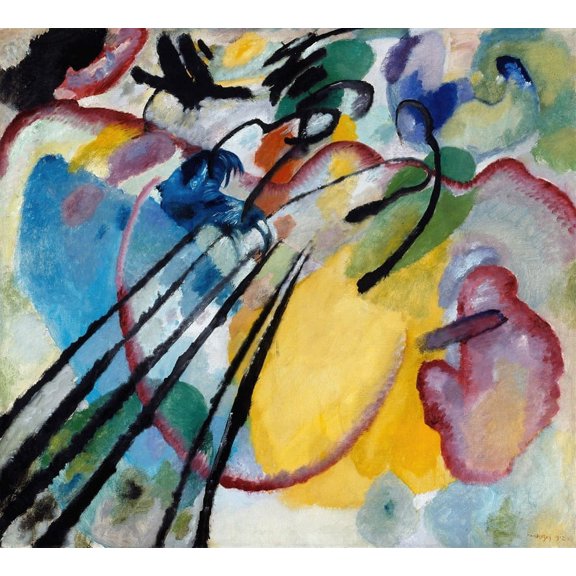 Improvisation 26 (rowing) (1912) Poster Print by Wassily Kandinsky (18 x 24)