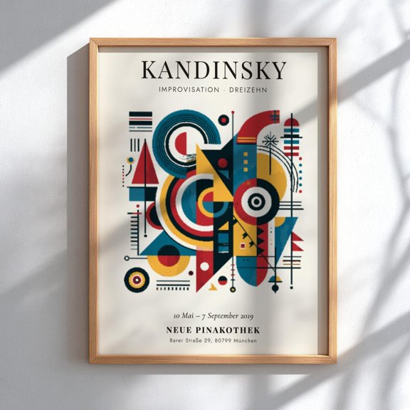 Improvisation Dreizehn Poster Kandinsky Wall Decor , Poster Print Only