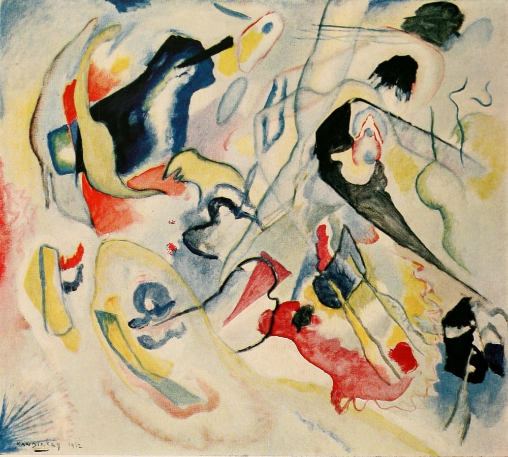 Improvisation no29 (Swan) 1912 Canvas Art - Wassily Kandinsky (24 x 36)
