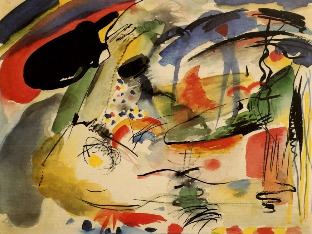 Improvisation no33 1913 Canvas Art - Wassily Kandinsky (18 x 24)
