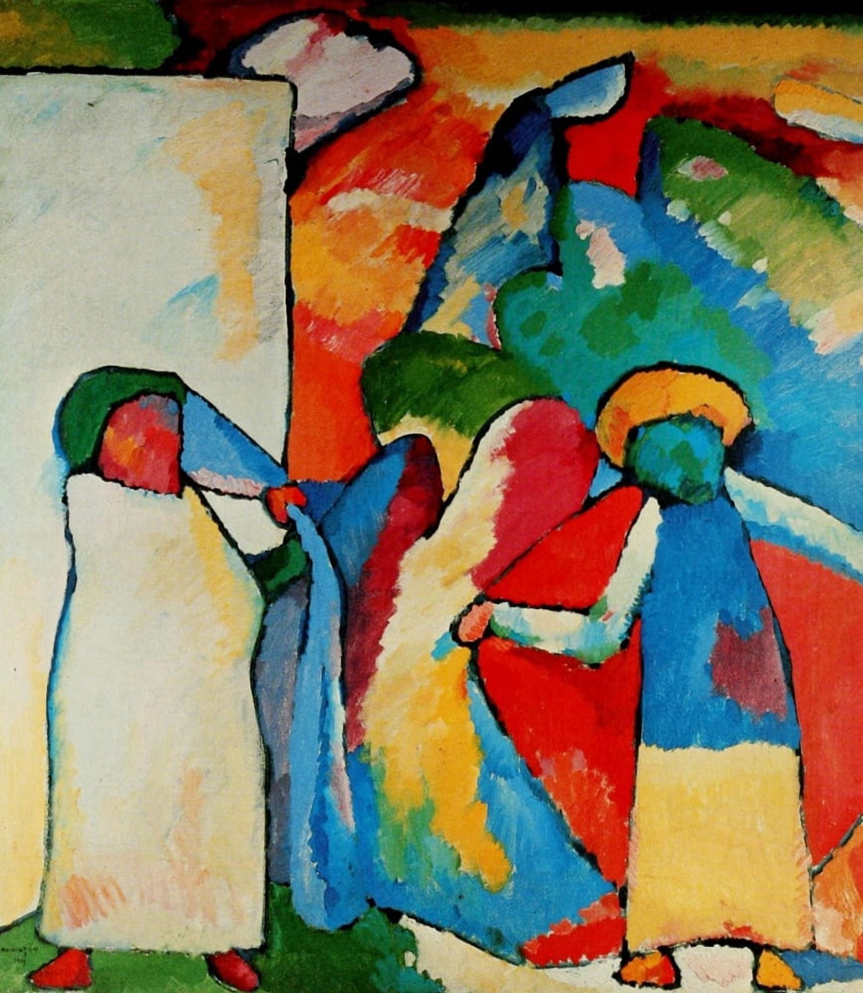 Improvisation no6 (African) 1909 Canvas Art - Wassily Kandinsky (24 x 36)