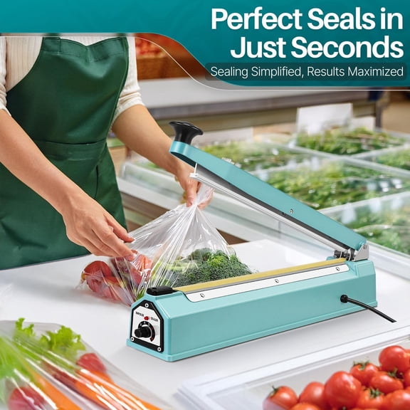 Impulse Sealer 16 Inch Heat Sealing with Adjustable Timer for Plastic Bags