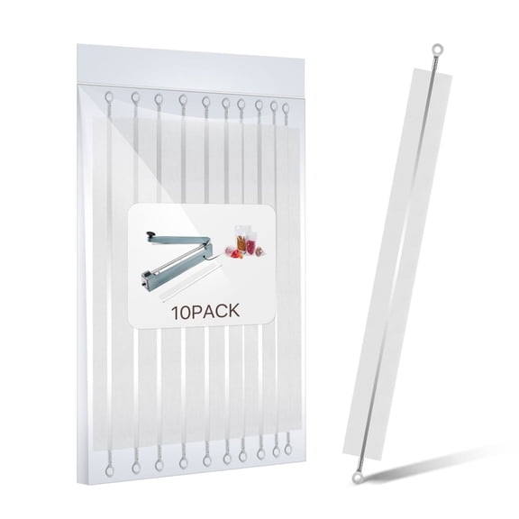 Impulse Sealer Replacement Parts Repair Kits for Flexzion Impulse Heat Sealer 600W 16-inch Heat Sealers, PTFE & Heat Seal Strips, Replacement Elements, Pack of 10