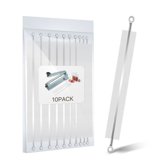 Impulse Sealer Replacement Parts Repair Kits for Flexzion Impulse Heat Sealer 600W 8-inch Heat Sealers, PTFE & Heat Seal Strips, Replacement Elements, Pack of 10