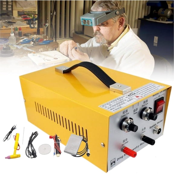 Impulse Spot Welder With Foot Pedal Impulse Hand Held For Gold Silver Jewelry Making Spot Welder Jewellery Welding Machine