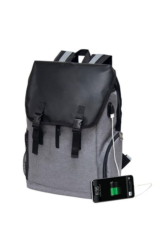 Impulse Usb Computer Backpack, Grey