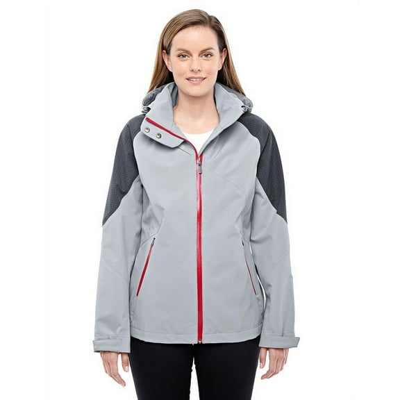 78808 North End Ladies Impulse Interactive Seam-Sealed Shell Platinum/Carbon XS