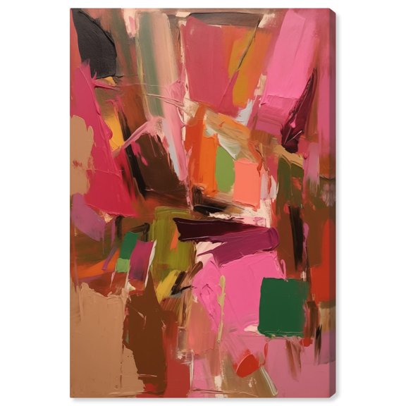 Impulse and Instinct Canvas Abstract Expressionism by Art Remedy, Gallery Wrapped, 30 x 45