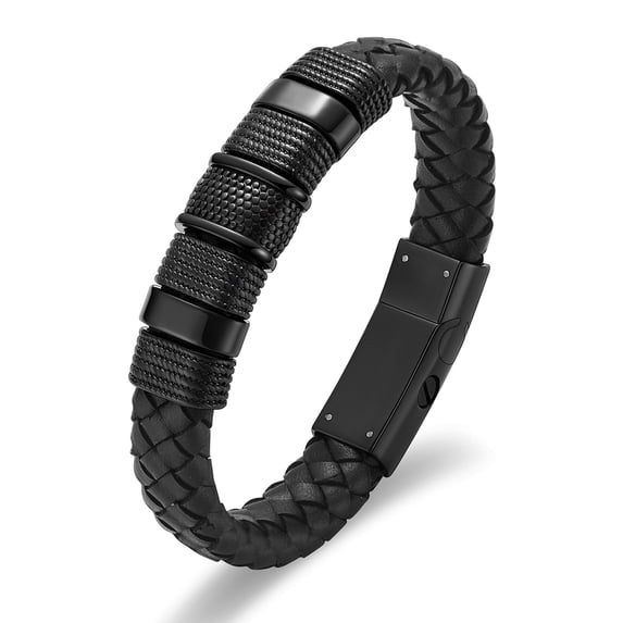 Imrsanl Cremation Urn Bracelet for Ashes Jewelry for Women Men Memorial Keepsake Cuff Bangle Leather Bracelet