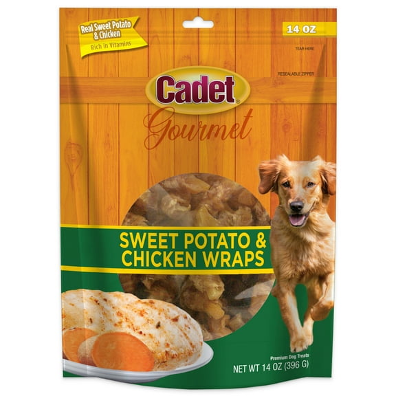 Cadet Gourmet Chicken-Wrapped Sweet Potato Dog Treats Chicken & Sweet Potato 14 Ounce