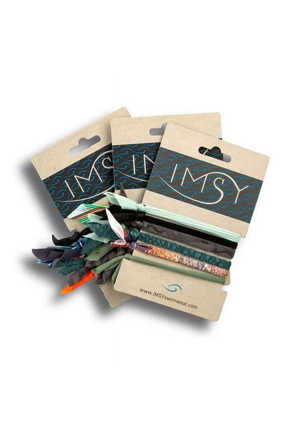 Swimwear  Hair Ties, Assorted Color - Pack of 6