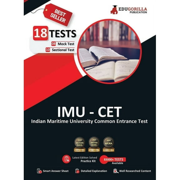 Imu CET 2023: Indian Maritime University Common Entrance Test - 8 Mock Tests and 10 Sectional Tests (2000 Solved Questio, (Paperback)