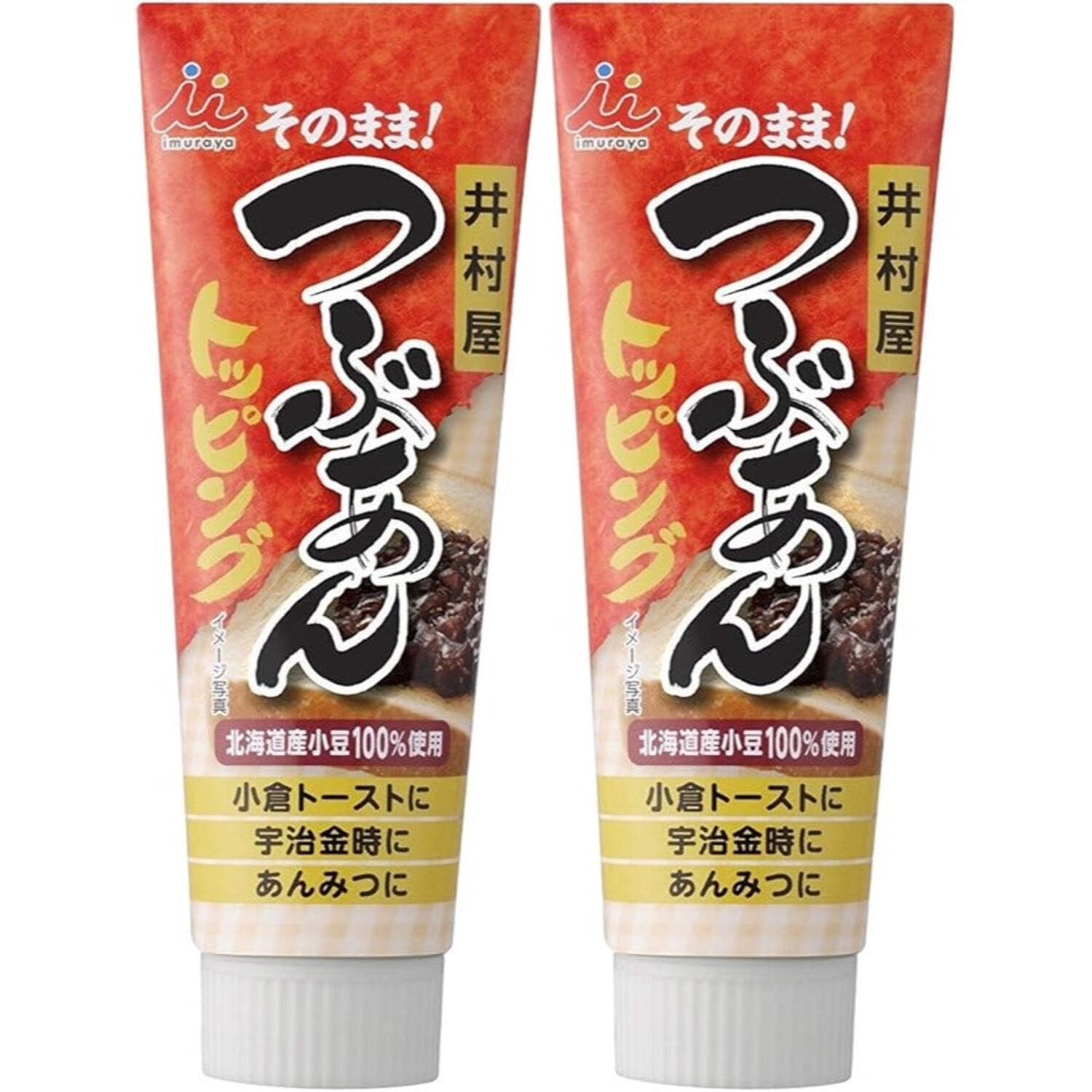 Tsubaun Imuraya Tsubuan Anko Chunky Sweet Bean Paste Topping 130g (2-Pack) Made ...