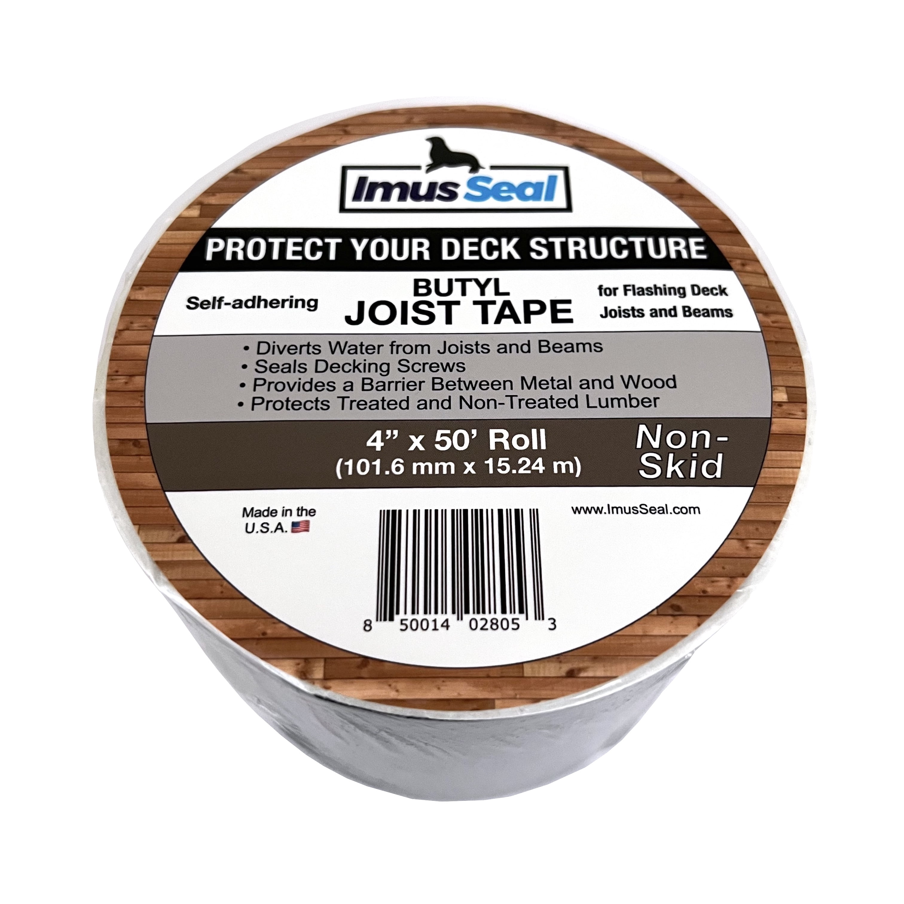 Imus Seal® Butyl Joist Tape for Flashing Deck Joists and Beams, UV