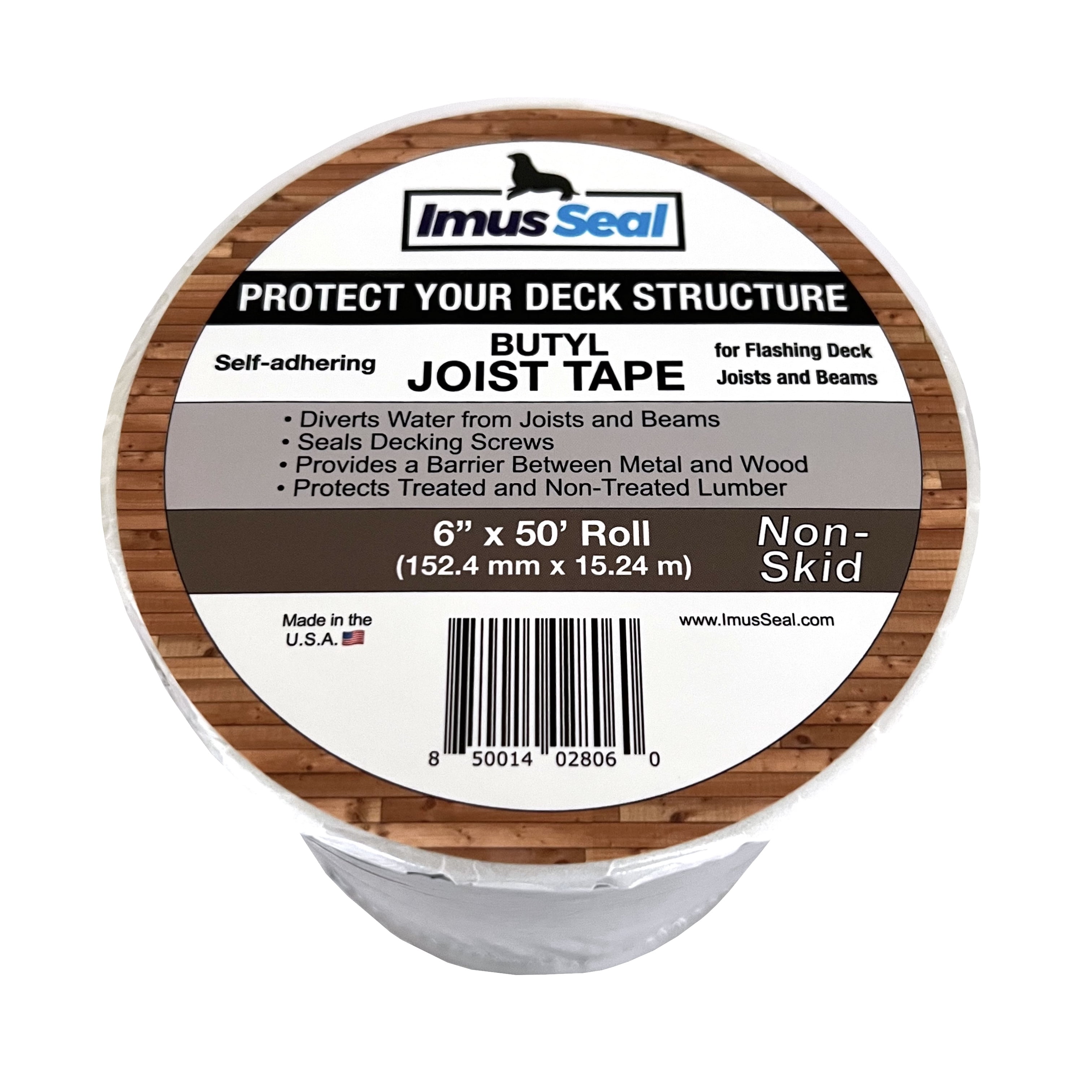 Imus Seal® Butyl Joist Tape for Flashing Deck Joists and Beams, UV