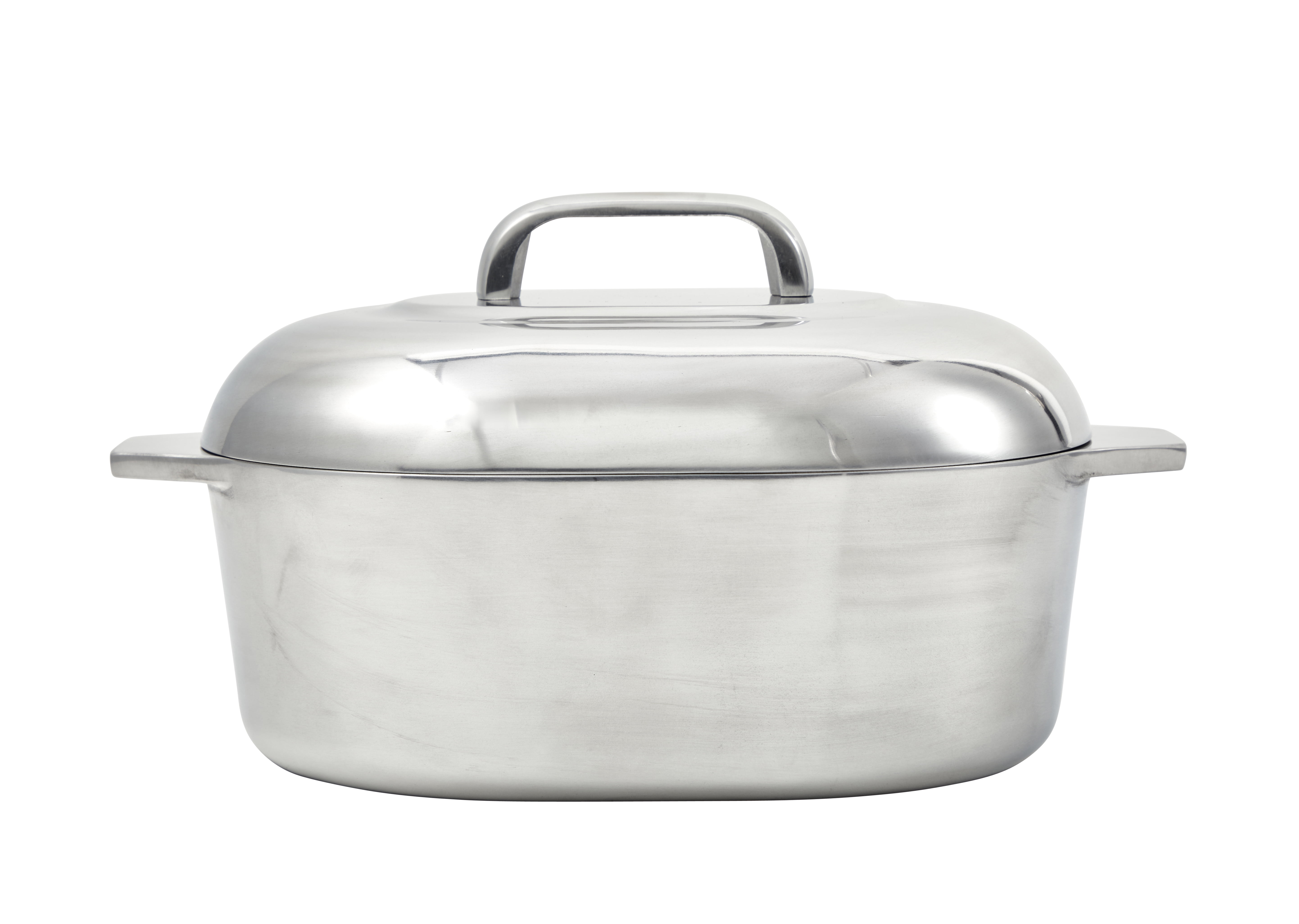 Imusa 11 inch Cajun Oval Cast Aluminum Roaster Pan with Lid, 1 Count