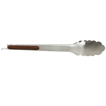 IMUSA 12in Chef WL Stainless Steel Food Tongs with Wood Look Grip