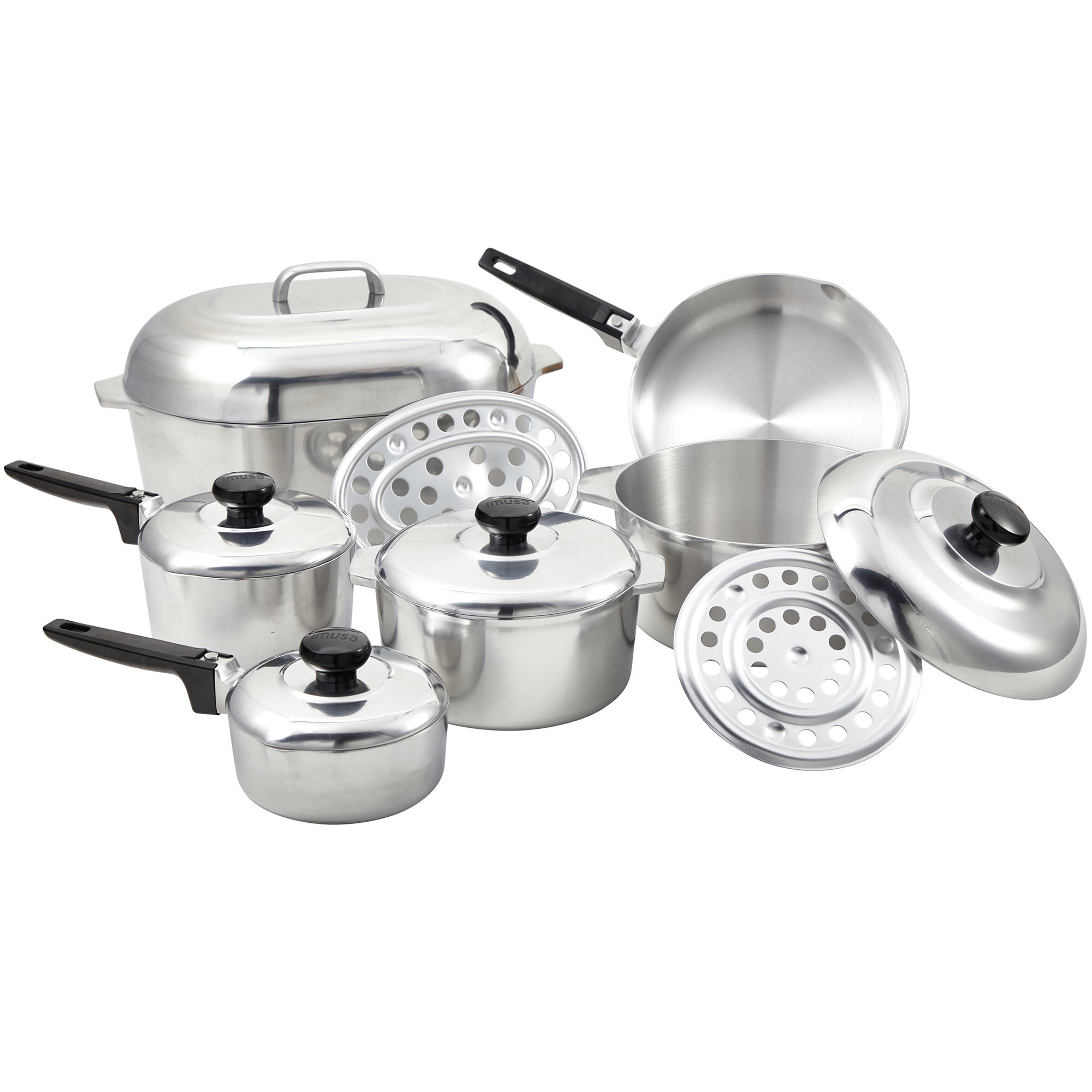 IMUSA IMU-89305 13-Piece Cajun Cookware Set, Aluminum