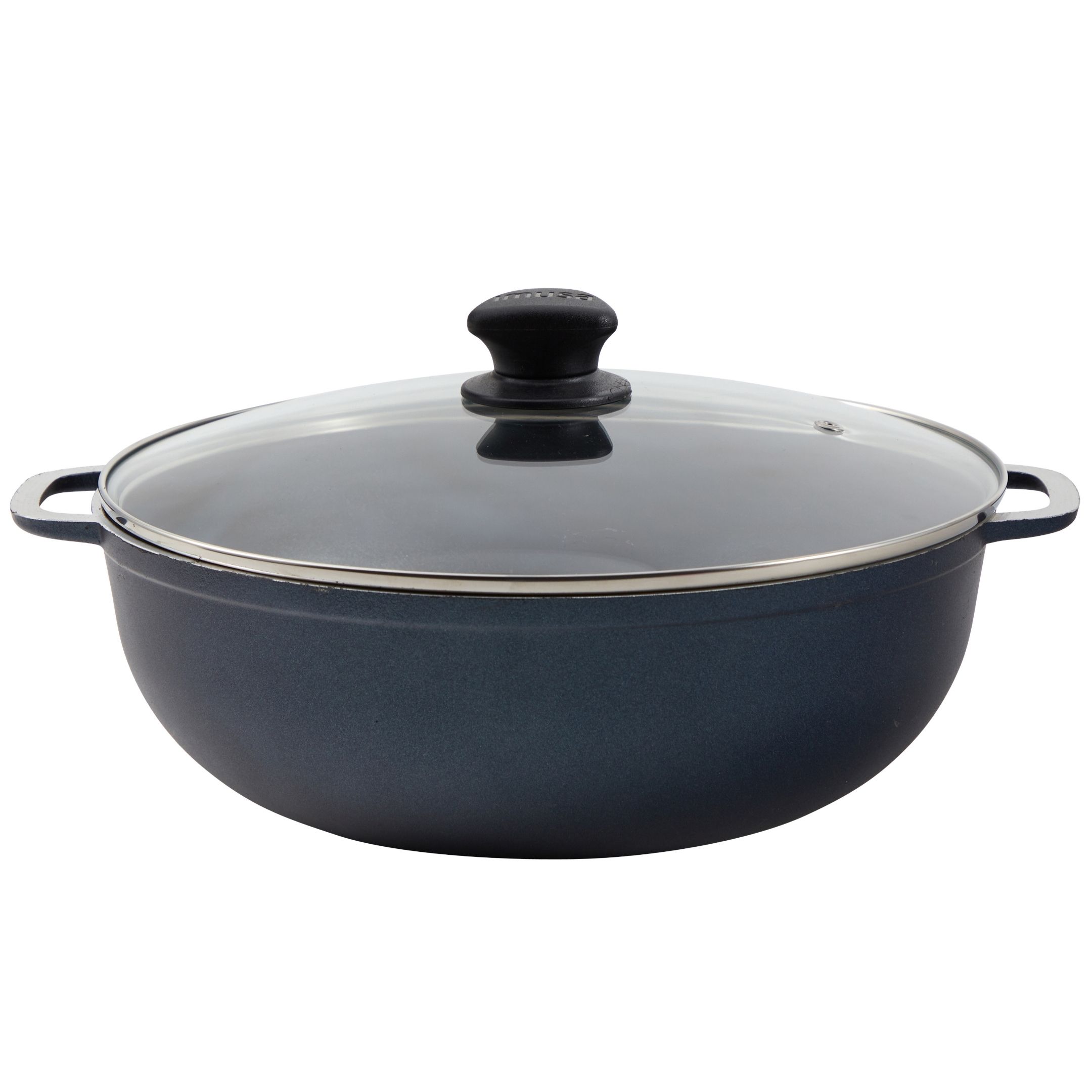 Imusa 3.7 Quart Aluminum Colombian Nonstick Caldero (Dutch Oven) with Glass Lid and Steam Vent - image 1 of 12