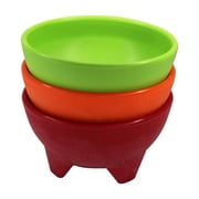 IMUSA 3pc 10oz Salsa Dish Set, Orange/Green/Red