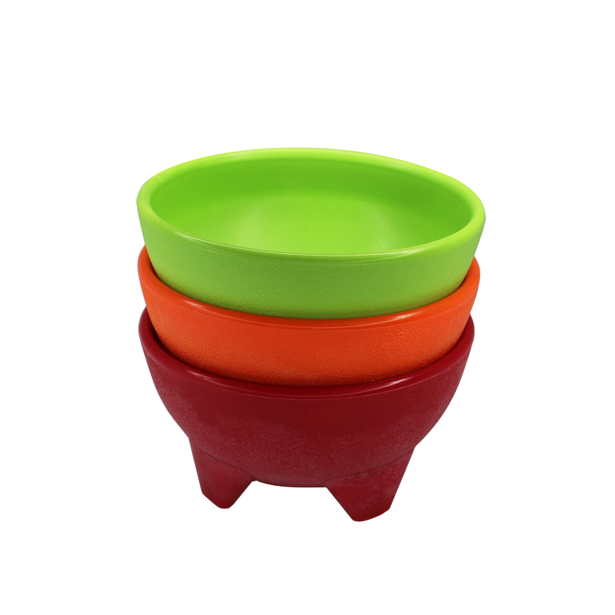 IMUSA 3pc 10oz Salsa Dish Set, Orange/Green/Red