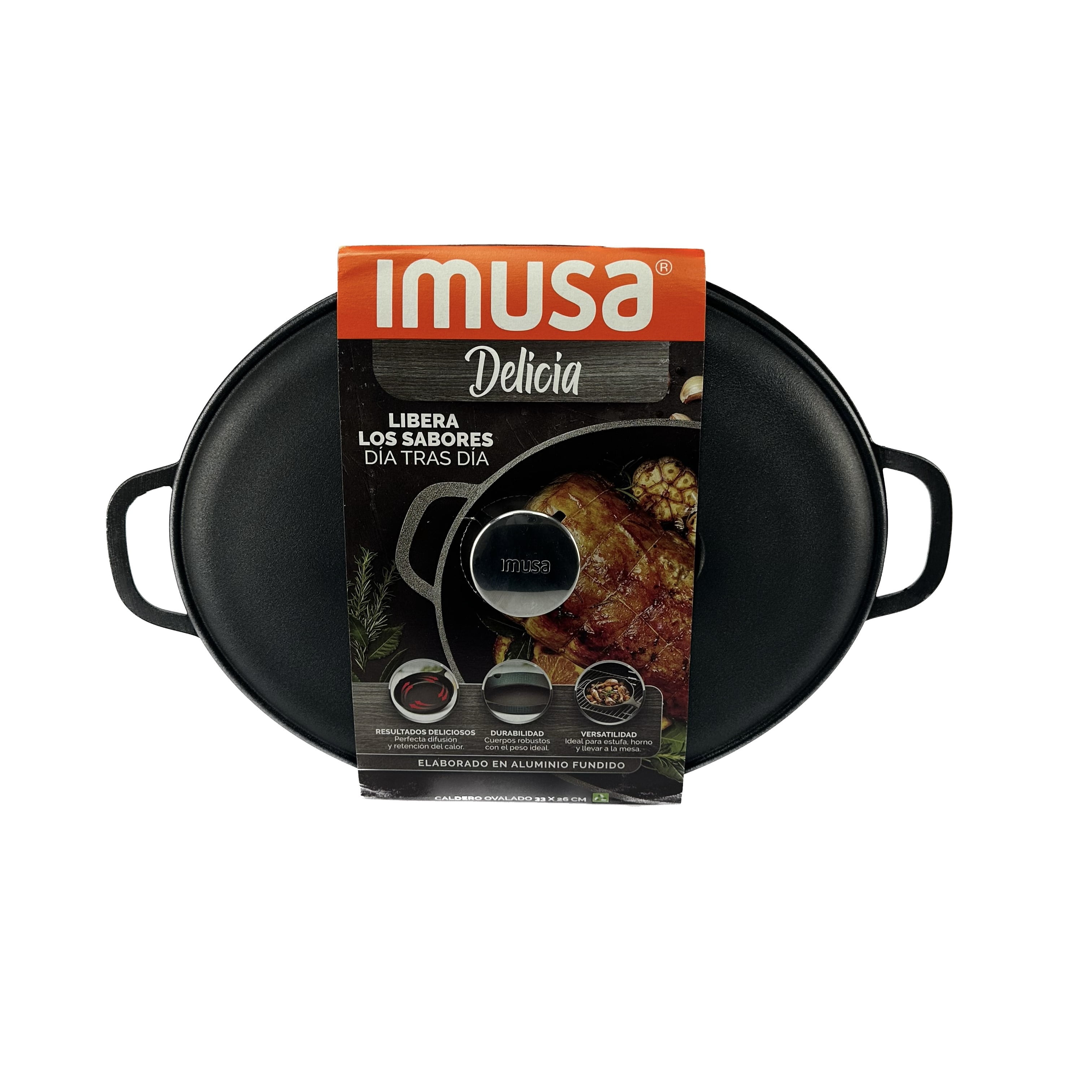 Imusa 33cm Non-Stick Oval Caldero Delicia