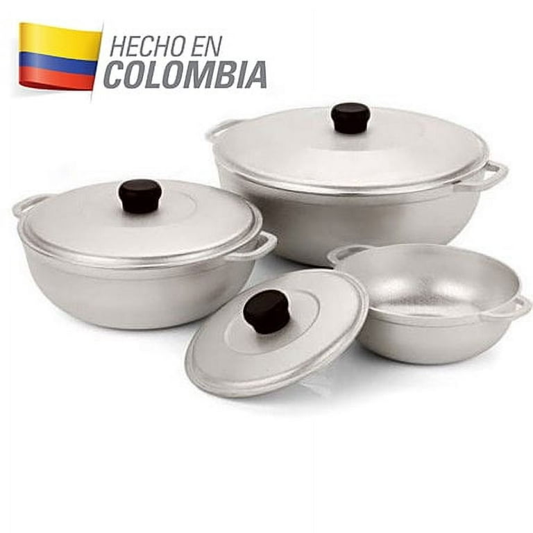 Imusa Caldero 3-Piece Cookware Set, Silver