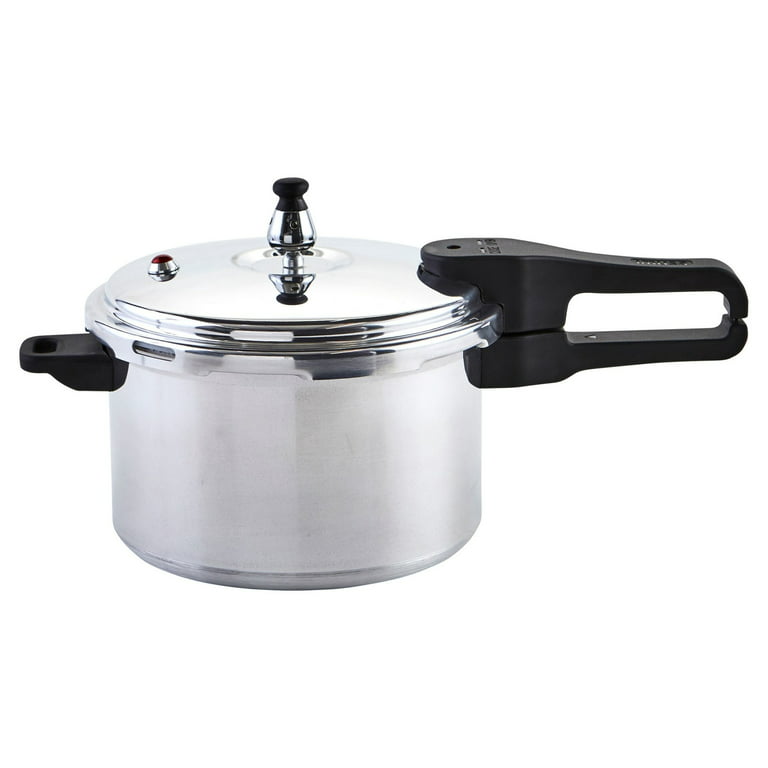 Imusa 4.2Qt Stovetop Aluminum Pressure Cooker with Safety Regulator 